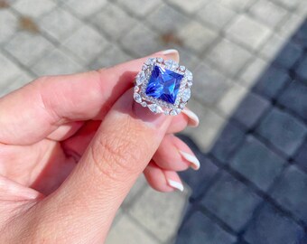 Keitha Tanzanite 4ct Marquise Cut Cubic Zirconia Cocktail Ring Beloved Sparkles Keitha Tanzanite 4ct Marquise Cut Cubic Zirconia Cocktail Ring Beloved Sparkles