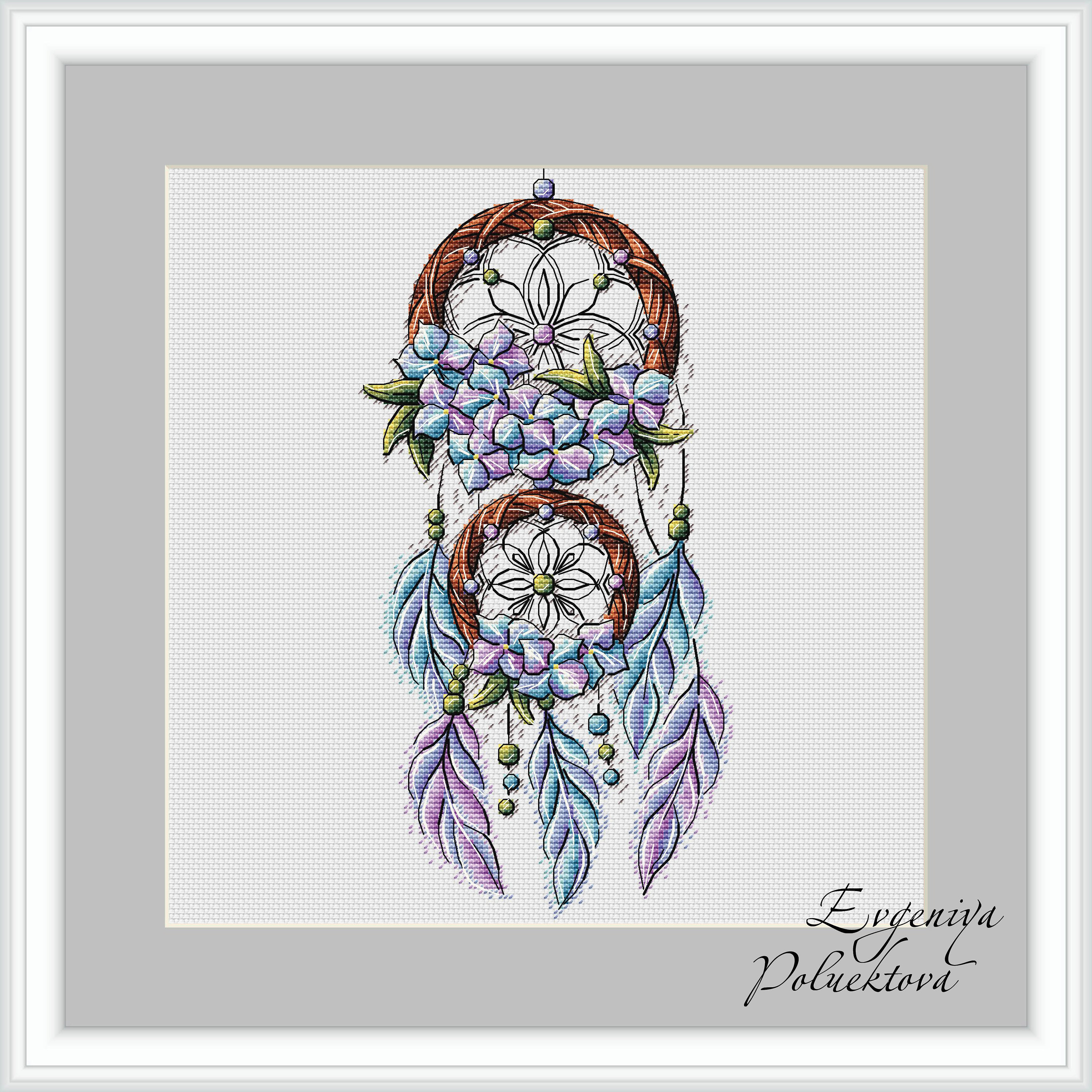 Dream Catcher Cross Stitch Pattern Instant Download PDF | Etsy