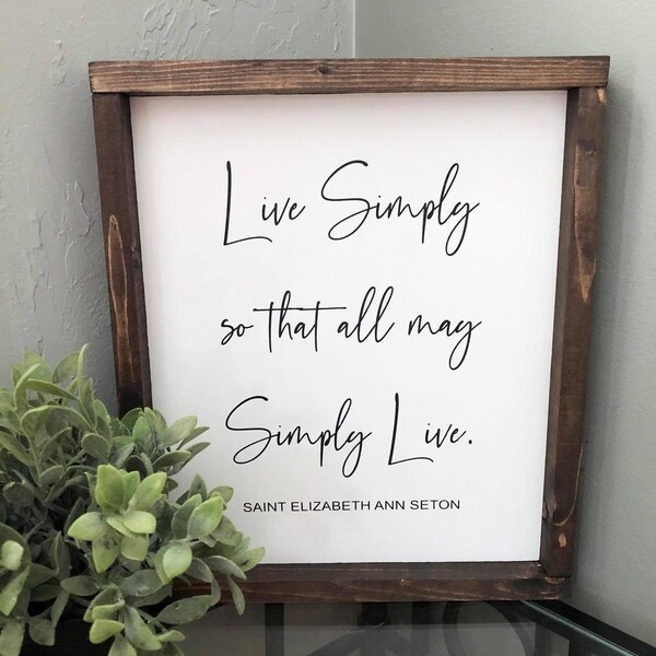 Live Simply Art Etsy