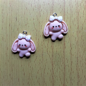 10 Cartoon Hond Charms Hars Dierlijke Puppy Charm voor Armbanden & Hangers Oorbellen Sleutelhanger DIY Accessoire Sieraden
