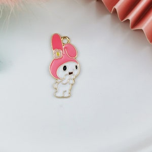10Pcs Cartoon Enamel Charm, Animal Flower Charm,Gold Tone Charms for Earring Bracelet Necklace Craft Supplies