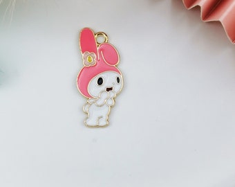 10 stks cartoon emaille charme, dierlijke bloem charme, gouden toon charms voor oorbel armband ketting craft supplies