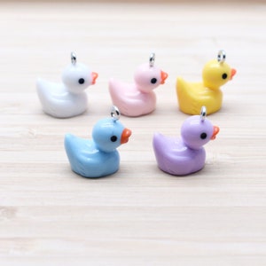 10Pcs Animal Duck Charm,Resin Yellow Duck Charm Pendant Craft Necklace Charm Earring Necklace charms Supplies