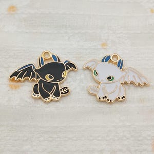 10Pcs Cartoon Enamel Charm,Metal Charm Pendant,Gold Tone  charm for Bracelet Earring Necklace Earring Jewelry Craft Supplies