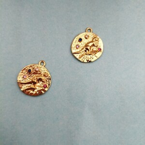 10pcs/lot Cartoon Animal Dragon Charms Pendants Coin Star Dangle For DIY Earrings Keychain Jewelry Making Accessories Gift