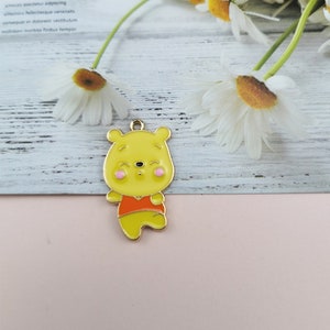 10Pcs Cartoon Charm, Wholesale Animal Pet Charm,Gold Metal Enamel Charm Pendant Craft Supplies 17*28mm