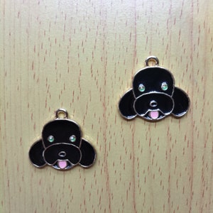 3 stijl dierlijke cartoon metalen puppy emaille bedel voor het maken van crafting oorbel hanger armband ketting diy hond Akita teddy akita charms