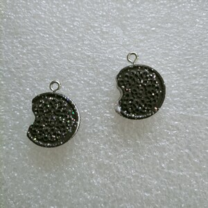 10pcs Biscuit Resin Charms Jewelry Pendant Food Shape Earrings Pendant Handmade DIY Material