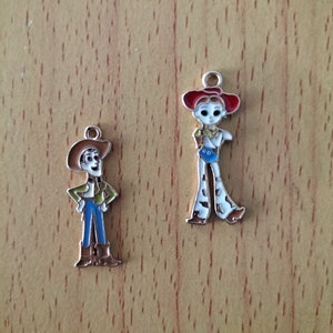 10 Character Charms,Enamel Boy Girl Figure Charm DIY 3D Crafts Phone Case Earring Necklace Pendants Jewelry Make Hand Accessory