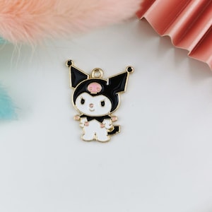 10Pcs Cartoon Enamel Charm, Metal Charm,Gold Tone Charms for Earring Bracelet Necklace Key chain Craft Supplies