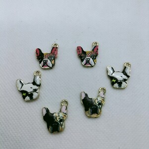 10pcs/lot Cartoon Animal Head Charms Hangers voor DIY Oorbellen Armband Sleutelhanger Sieraden Maken Accessoires Cadeau