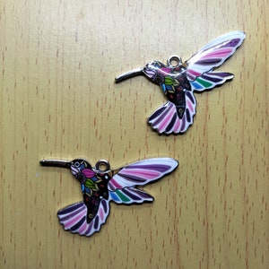 Silver Animal Bird Charms, Cartoon Metal Enamel Charm for Making Crafting Pendiente Colgante Pulsera Collar Llavero Diy Joyería
