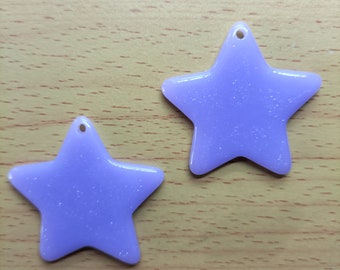 10Pcs Blue Resin Star Charms, Glitter Star Charm Pendentif pour BRICOLAGE Boucle d’oreille Porte-clés Collier Fabrication de bijoux
