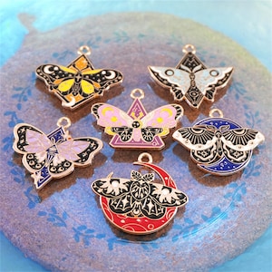 10 30 Cartoon Enamel Charm Gold Metal Charms Earrings DIY Key chain Necklace Pendant Bracelet Jewelry Accessories