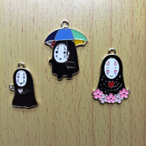 10 stks Metal Enamel Animal Cherry Flower Charm, Cartoon Faceless man Charm karakter Charm Peer Voor DIY Oorbel ketting Sleutelhanger sieraden