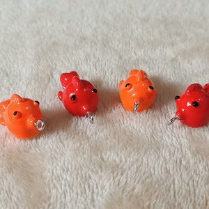 10Pcs Resin Goldfish  Charm,Gift Children Charm,Animal Fish Charm Pendant Craft Necklace Charm Earring charms Supplies