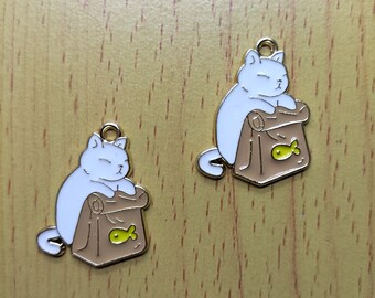 Spritewelry Enamel Animal Charms - 18PCS Cute Charms For Jewelry Making, Keychains, Crafts (Chicken, Cat, Butterfly & More) - View #11
