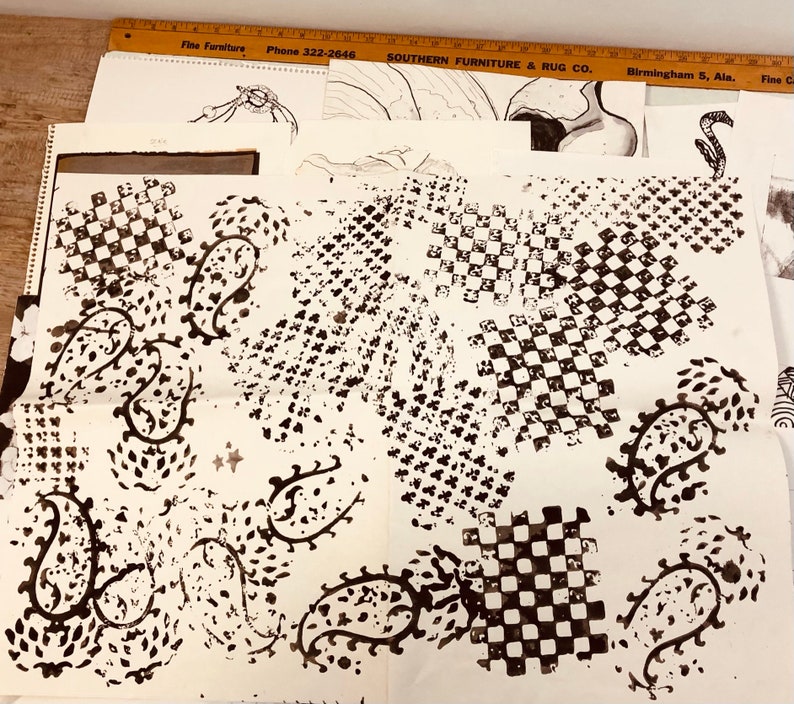 scrap books mixed media projects 26 black /& white drawings sketches stencils for art journal junk journal