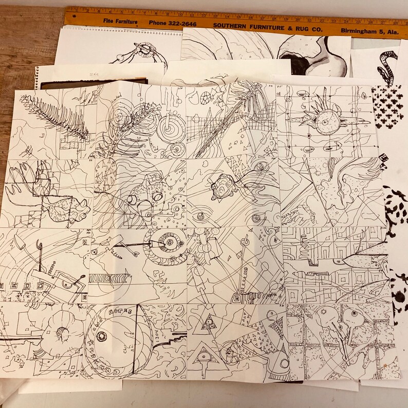 scrap books mixed media projects 26 black /& white drawings sketches stencils for art journal junk journal