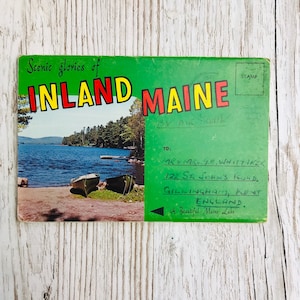 Ephemera for Junk Journal - Vintage Postcard pack - Maine - Viajes - Collage - Scrapbook - Papers