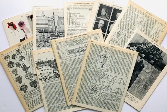 vintage style Junk Journal Folder With 2 Tags and a Vintage 1920s Era Optical Lens Junk Tags Scrapbook Ephemera Genealogy