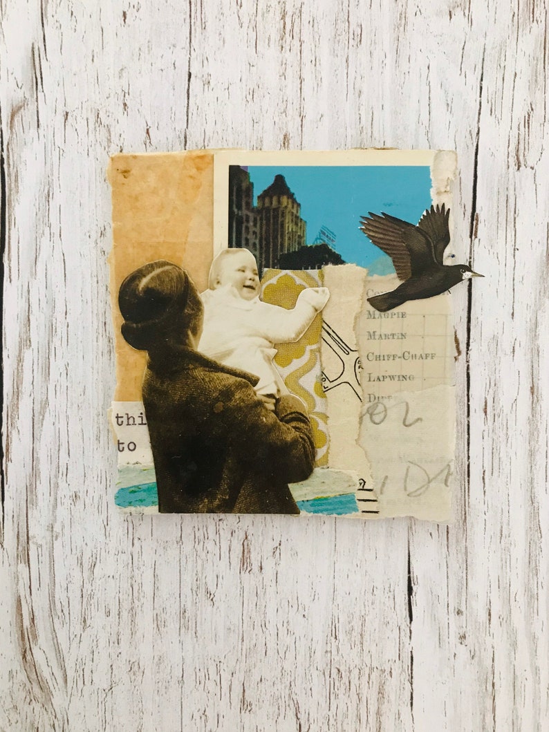 3D collage Original artwork mini collage