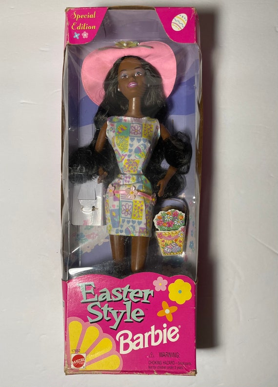 Easter Style Barbie Doll African American Special Edition 1997 Mattel 17652 Vintage Etsy