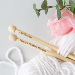 Personalisierte Bambus Stricknadeln