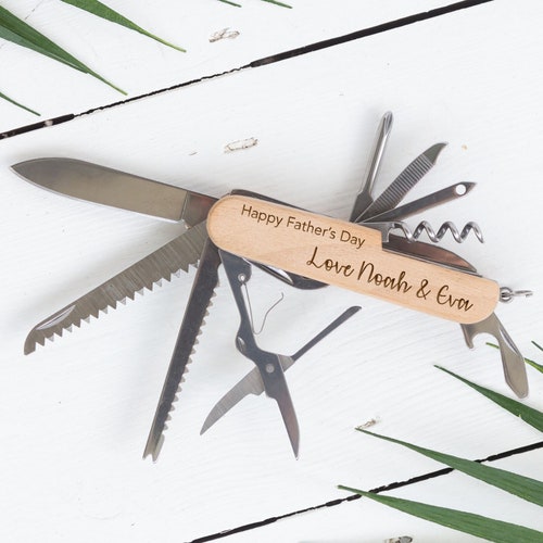 Engraved Pen Knife Personalised Swiss Army Knife Multi Etsy UK