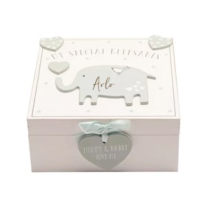 Personalisierte My Special Keepsake Box - Blau, Taufe, neues Baby, Baby Junge, Willkommen Baby, Erinnerungen