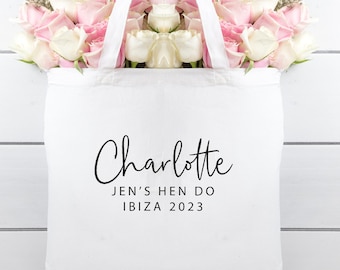 Personalised Bridal Party Hen Party Tote Bag