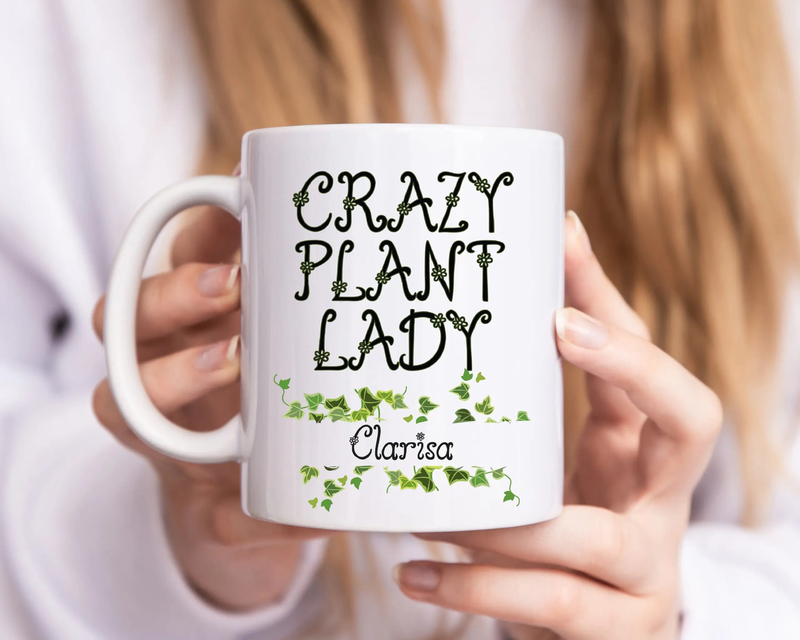 Tazza personalizzata Lady pianta pazza