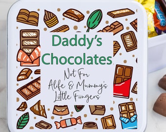 Lata de chocolate quadrada de metal personalizada