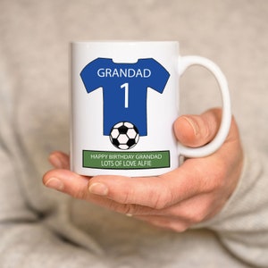 Personalisierte Fußball T-Shirt Tasse