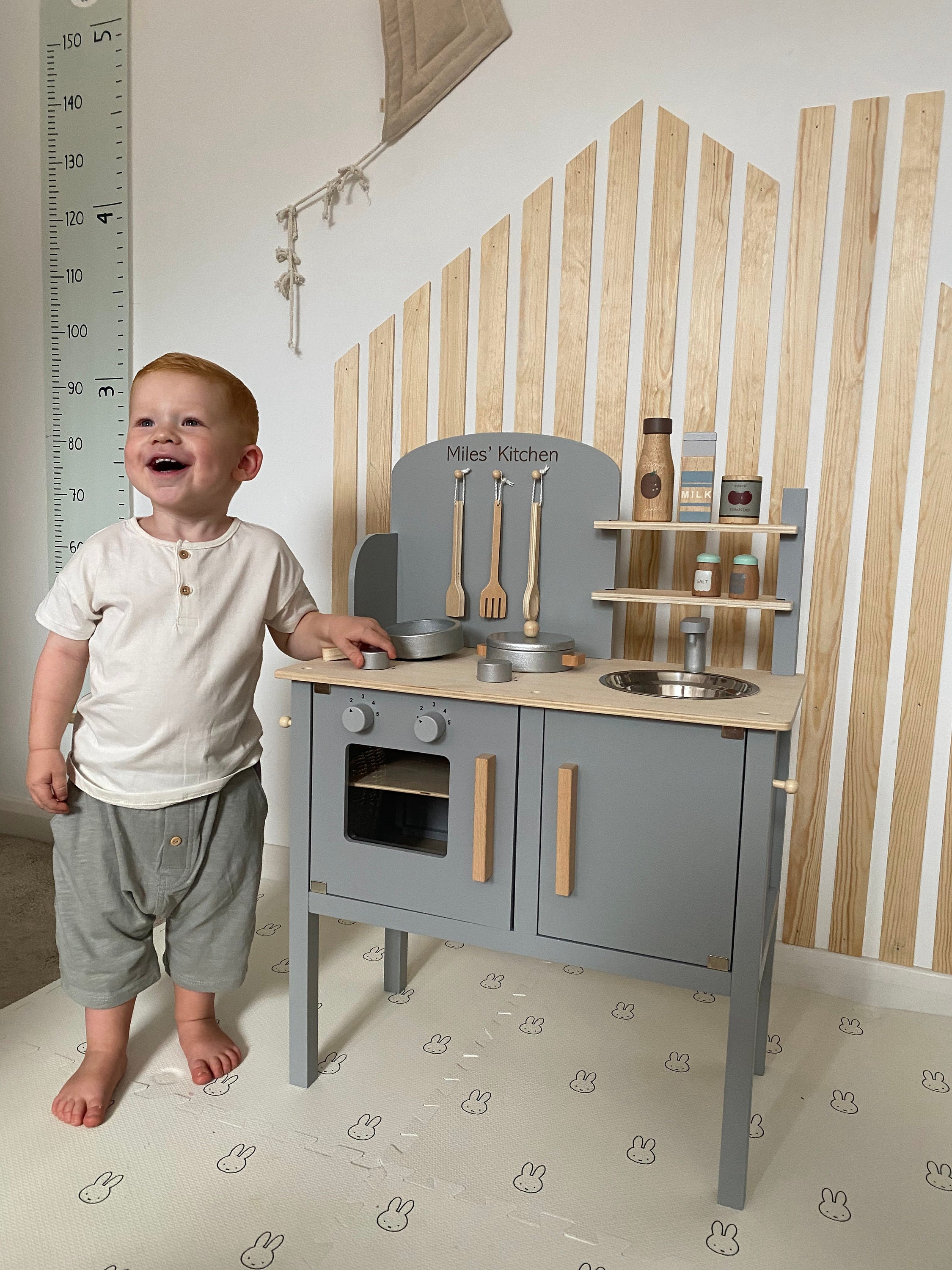 Kids Montessori Inspired Wooden Toy Kitchen with Realistic Sounds & Ac –  www.littlehelper.co.uk