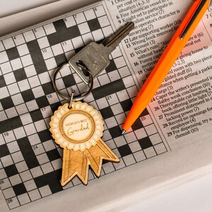 Personalised Wooden &quot;World&#39;s Best&quot; Keyring | Father&#39;s Day Gift | Mother&#39;s Day Gift | Family Gifts