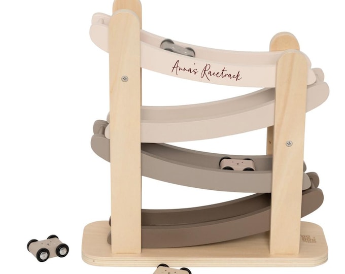 Personalised Wooden Natural Car Roller Toy with Cars, Vehicle Toys, Personalised Gift, Personalised Toy, Children's Toys, Gifts for kids