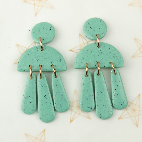 Mint Green Earrings Etsy