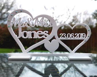 Personalizzato Mr & Mrs Table Topper Data decorazione