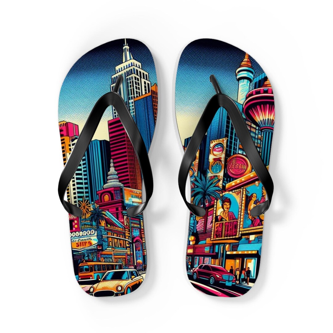 Las Vegas Flip Flops, Las Vegas Sandals, Urban Style, Vegas Footwear ...
