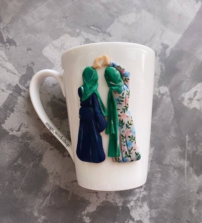 Muslim Hijab Friends Personalized Mug Unique Gift on Etsy