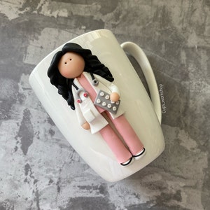 Nursing student personalized cup, custom doctor coffee mug, nurse graduation, funny medical travel mug
