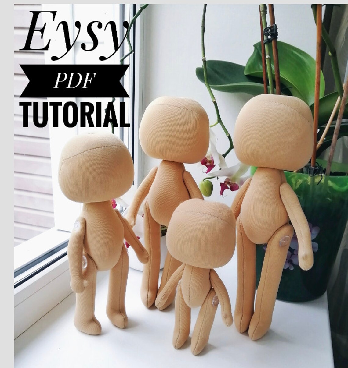 PDF Cloth Doll Pattern Soft Doll Textile | Etsy