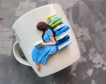 Book Mug, Book Gift, Reader Mug, Reader Gift, Gift for Reader, Book Lover Mug, Book Lover Gift, Book Fan Mug, Book Fan Gift