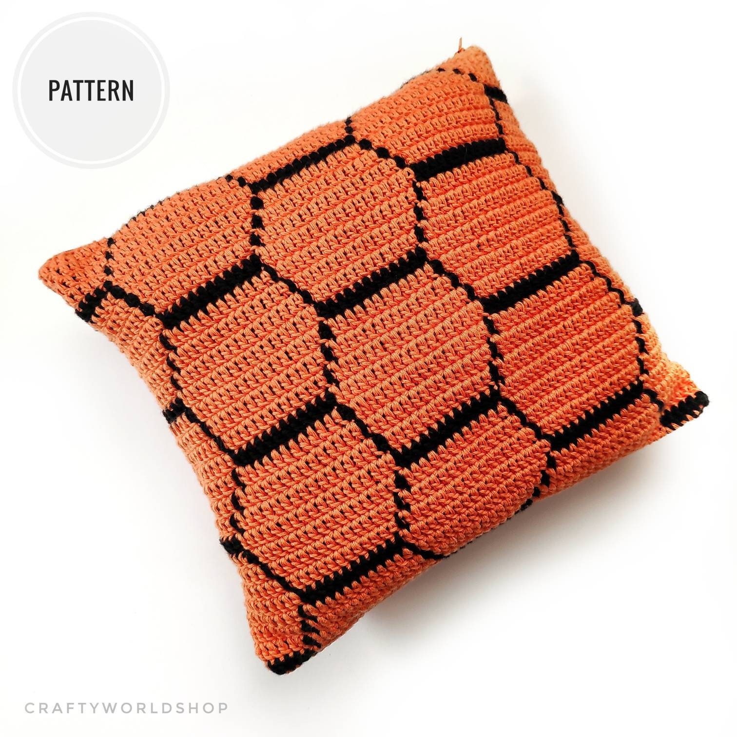 Tapestry Crochet Pillow Pattern, Crochet Pillow Cover, Cushion Crochet