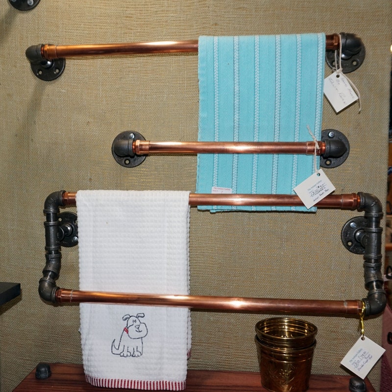 Industrial Towel Bar - Etsy