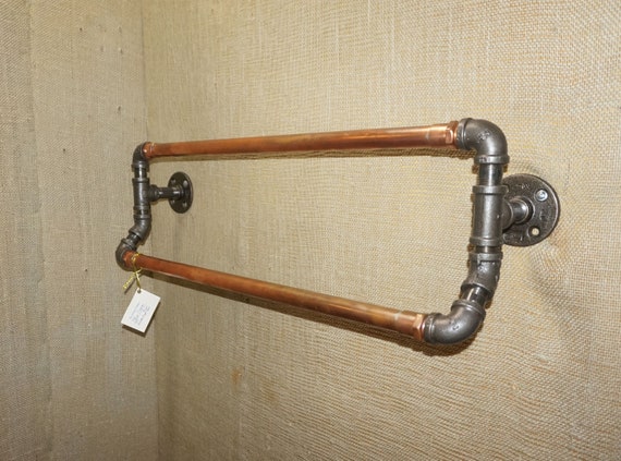 Steampunk towel rack outlet