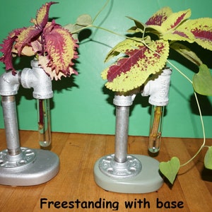 PlantPropagaton Tubes, Bud vase, Steampunk Plant Tubes, Industrial Plant Tubes, Holiday gift, Gift, Plant Propagation Station
