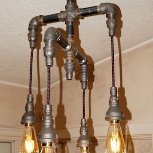 Industrial Ceiling light Fixture, Edison Ceiling Light Fixture, Rustic Decor, Urban lighting, Steampunk Ceiling light Fixture