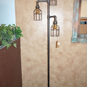 DIY Industrial Lamp Base, DIY Steampunk Lamp Base, Lamp Base, DIY Pipe Lamp Base, Diy Industrial Lamp Parts, Flag Pole Base image 9